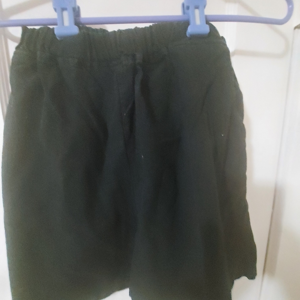 Medium black baggy cotton shorts